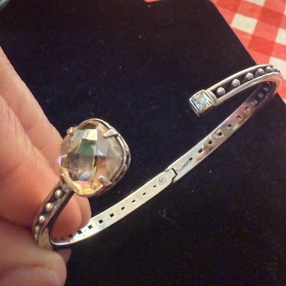 Brighton Silver cuff Gemstone bracelet - Picture 4 of 5